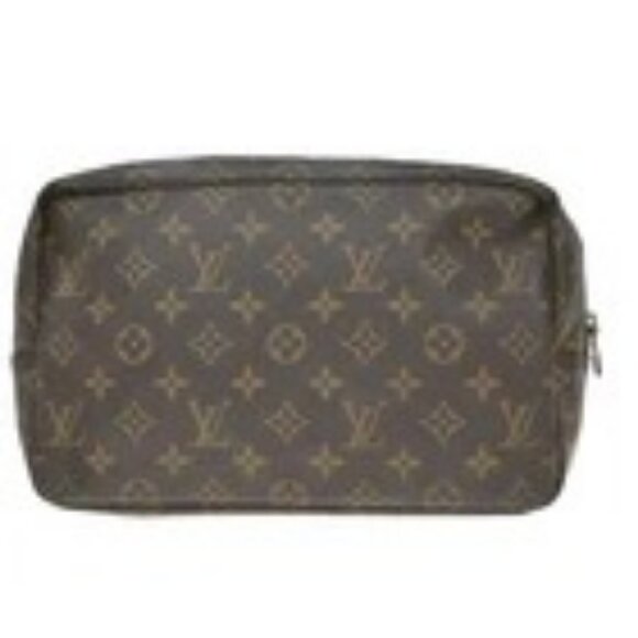 LOUIS VUITTON Trousse Toilette 28 Clutch Hand Bag Monogram Brown M47522 67KP215